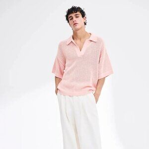 King and Tuckfield Textured Oversized SL Pullover